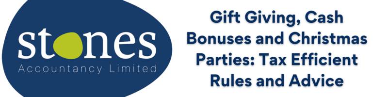 gift giving rules , cash bonuses and party throwing for employers and business - banner